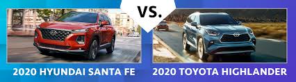 Find out how the toyota highlander stacks up against a popular crossover option with this 2020 toyota highlander vs 200 hyundai santa fe comparison. 2020 Santa Fe Vs 2020 Toyota Highlander Family Hyundai