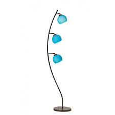 Danalight Cocoon 3 Light Floor Lamp Blue Floor Lamps Glasswells With Images Lamp Blue Floor Lamps Black Floor Lamp
