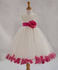 Ivory Fuchsia Picture Flower Girl Dress Von Ekidsbridalusa Platya