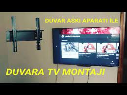 Askı aparatları tvnin arkasındaki girişleri pratikleştiriyor. Lcd Led Tv Plazma Duvar Aski Aparati Ile Duvara Tv Montaj I Yapmak Youtube