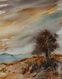 Daily Paintworks Original Fine Art C Jean Lurssen Abstract Watercolor Landscape Landscape Paintings Original Fine Art