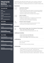 Interior Design Resume Example Template Cascade Teacher Resume Examples Resume Examples Education Resume