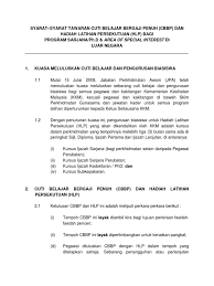 Tawaran hadiah latihan persekutuan (hlp) dan cuti belajar bergaji penuh tanpa biasiswa (cbbp tb) pegawai perkhidmatan pendidikan siswazah (ppps) ambilan tahun 2016. 1 Syaratsyarattawarancbbpdanhlp