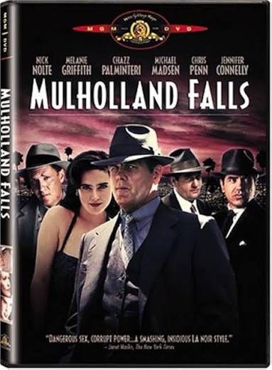 Amazon.com: Mulholland Falls [DVD] : Nick Nolte, Melanie Griffith, Jennifer  Connelly, Chazz Palminteri, Michael Madsen, Chris Penn, Treat Williams,  Daniel Baldwin, Andrew McCarthy, John Malkovich, Kyle Chandler, Ed Lauter,  Lee Tamahori, Floyd