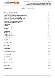 Well, now that you have the welcome to daughter for dessert walkthrough & endings guide, where we will provide you all the tips, choices and secrets to reach the highest levels. Dragon Age Origins Unofficial Guide Supercheats Com