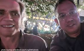 Albay Rep. Fernando Cabredo shares selfie with Enrique Razon
