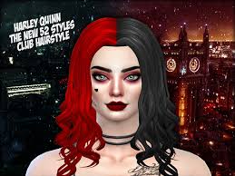 Best sims 4 clown cc: The Sims Resource The New 52 Styled Harley Quinn Hair Recolor Mesh Needed