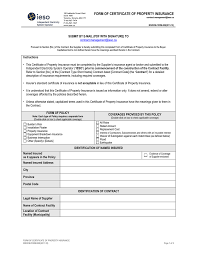 Acord 24 certificate of property insurance form. Form Of Certificate Of Property Insurance