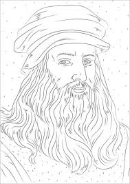 Leonardo Da Vinci Para Colorear