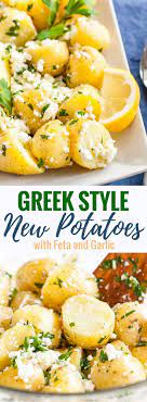 Greek Style Boiled Potatoes Loaded With Fresh Mediterranean Flavors Are The Perfect Side Dish For Holidays Or Greek Recipes Greek Potatoes Greek Style Potatoes
