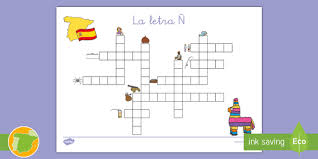 Mientras oprimes la tecla <alt> oprime en el teclado numérico 164 y tendrás la letra ñ en cualquier teclado. Crucigrama La Letra N Educacion Infantil Teacher Made