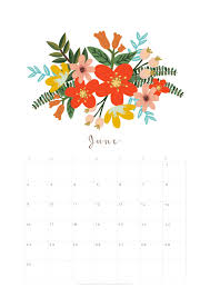 Printable June 2019 Calendar Monthly Planner 2 Designs Flowers Modern Calendar Monthly Planner June Calendar Printable Calendar Wallpaper