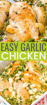 Easy Garlic Chicken Recipe Free Chicken Recipes Dairy Free Recipes Dinner Chicken Recipes Dairy Free