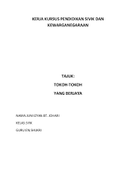 2.wawasan diri yang positif harus dibina dengan: Kerja Kursus Pendidikan Sivik Dan Kewarganegaraan