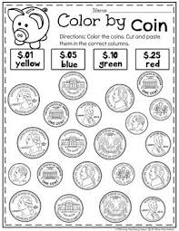 Money Worksheets Planning Playtime Kindergarten Money Worksheets Money Math Money Worksheets
