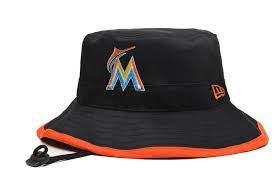 Mlb Bucket New Era Florida Marlins Fisherman Caps 003 Hats Bucket Hat Fisherman Cap