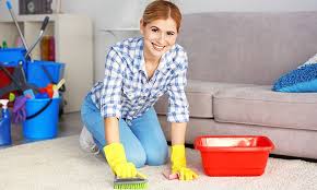 Using a clean cloth, scrub the carpet with the solution, and blot the surface using a dry towel to soak up as much water as possible. Bye Bye Vacuum Here S How To Clean A Carpet Without One