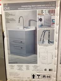 Love This Utility Sink At Costco Kitchen Faucet Glass Fronted Kitchen Cabinets Transitional Kitchen Design
