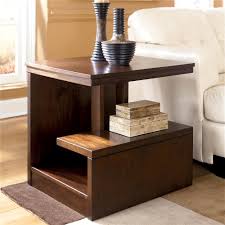Its brushed brass frame with bevelled rims surrounds the tabletops of smoke glass and the bottom shelves of mirror glass. Ashley Furniture Signature Design Callum T670 3 Rectangular Side Table Del Sol Furniture End Table