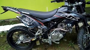Klx Di Modif Menjadi Supermoto Black Colour Keren Banget Youtube