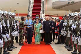 How far is king mswati iii international airport(sho) from downtown? President Ram Nath Kovind And His Wife Savita Kovind On Their Arrival At King Mswati Iii International Airport Shikhuphe In Swaziland Photogallery