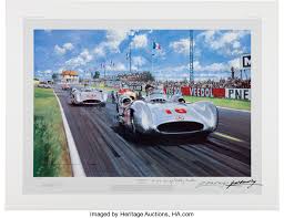 Eunice watts, mary molly rich and 7 other children. Summer Of 54 Print By Nicholas Watts Signed By Juan Manual Fangio Lot 97058 Heritage Auctions