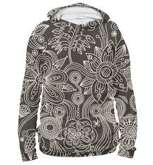 No options have been selected. Floral Pattern Hoodie For Men Quantum Boutique