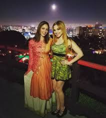 My cousin @jaymelangford and I from a wonderful family dinner at  yamashiro last night. sunsetview cityscape thatviewtho... – @carlotta- champagne on Tumblr