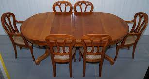 Looking for a dining table that can be the centerpiece of your dining room? Grange Dining Chairs 2 For Sale On 1stdibs