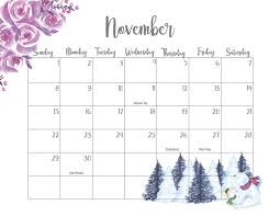 Cute November 2020 Calendar Template In 2020 Calendar Wallpaper Calendar Printables Floral Wallpaper