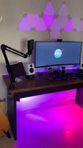 Flush mount led ceiling light fixture for bedroom. 110 Gaming Room Inspiration Ideas In 2021 Led Lights Lights Game Room