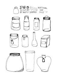 Free Hand Drawn Mason Jar Clipart How To Draw Hands Free Hand Drawing Bullet Journal Doodles