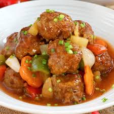 Sweet And Sour Meatballs Filipino Style Foxy Folksy