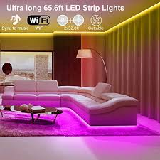 Phopollo led lights 32.8ft long led strip lights for bedroom color changing luces led para decoracion habitacion rgb diy color option with power supply and remote 4.6 out of 5 stars 12,645. 65 6ft Wifi Led Strip Lights Volivo Smart Led Light Strip Compatible With Alexa And Google Home App Remote Voice Controlled Music Sync Color Changing Rgb 5050 Led Lights For Bedroom Kitchen Walmart Com Walmart Com
