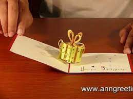 They are great for any occasion. Gift Box 3d Pop Up Greeting Card Youtube