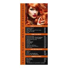 Hair Salon Hair Stylist Hairdresser Service Menu Zazzle Com Beauty Salon Price List Salon Services Hair Salon