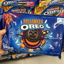 Rich, chocolate cookies with an oreo baked inside and coated with festive sprinkles will put a. Found Halloween Oreo Cookies Snack Gator