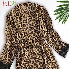 Go wild with the fierce style of our exclusive leopard robe. Satin Silk Robes For Women Leopard Print Sexy Robe Femme Bathrobe Sleepwear Long Sleeve Kimono Bata Mujer Gowns Underwear 20jan Robes Aliexpress