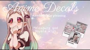 Roblox song id for the git up robux free mobile. Roblox Bloxburg And Royale High Aesthetic Anime Decal Codes Part 2 Youtube