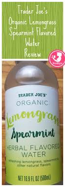 Trader Joe S Lemongrass Spearmint Flavored Water Flavored Water Trader Joes Flavors