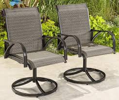 Wilson Fisher Brentwood Sling Swivel Rocker Chairs 2 Pack Big Lots Swivel Rocker Chair Outdoor Chairs Outdoor Swivel Chair