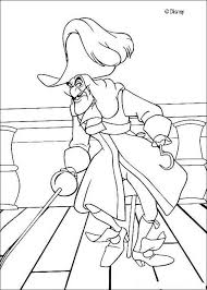 Here A Portrait Of The Famous Captain Hook In His Boat A Nice Coloring Page About Peter Pan Movi Peter Pan Coloring Pages Coloring Pages Disney Coloring Pages