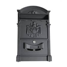 Wall Mounted Galvanized Steel Metal Wrought Iron Home Postal Boxes Parcel Letter Box Wrought Iron Steel Metal Galvanized Steel
