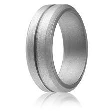 Amazon Com Roq Silicone Wedding Ring For Men Affordable 8mm Silicone Rubber Wedding Bands 4 P Mens Wedding Rings Silicone Wedding Rings Rubber Wedding Band