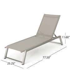 Shop chaise lounges from nebraska furniture mart. Myers Outdoor Aluminum Mesh Chaise Lounge By Christopher Knight Home On Sale Overstock 19454928
