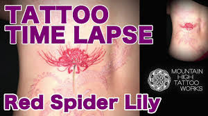 The red spider lily has some badass nicknames such as…» Tattoo Timelapse Red Spider Lily Tattoo ã‚¿ãƒˆã‚¥ãƒ¼ã‚¿ã‚¤ãƒ ãƒ©ãƒ—ã‚¹ å½¼å²¸èŠ±ã®ã‚¿ãƒˆã‚¥ãƒ¼ Youtube