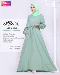 Baju Couple Keluarga Gamis Dewasa Nibras Nbc06 Hijau Muslim Baju Muslim Hijau