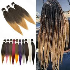 How to sleep with hair extensions hairapeutix. Long Pre Stretched Kanekalon Braiding Braid Hair Extensions Box Braids For Human Ebay