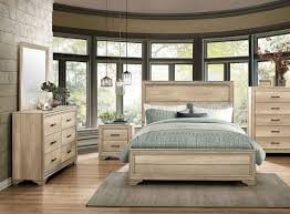 You don't have to strip your wood door first! Lonan Bedroom 1955 5pc Set In Sun Bleached Wood By Homelegance