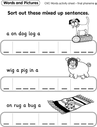 An Educators Take On It Cvc Free Worksheets Sentence Writing Activities Sentences Kindergarten Cvc Worksheets